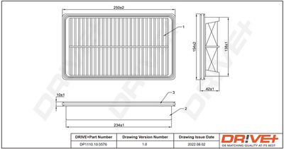 Воздушный фильтр Dr!ve+ DP1110.10.0576
