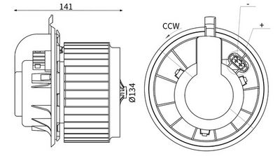 Вентилятор салона MAHLE AB 312 000S