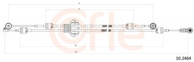 Трос, механическая коробка передач COFLE 92.10.2464