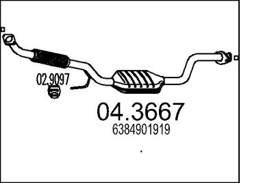 Катализатор MTS 04.3667