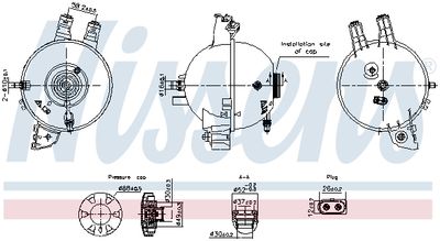Компенсационный бак, охлаждающая жидкость NISSENS 996167