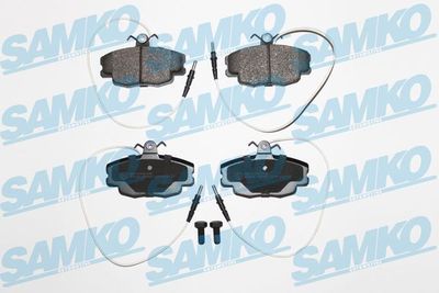 Комплект тормозных колодок, дисковый тормоз SAMKO 5SP422