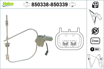 Стеклоподъемник VALEO 850338
