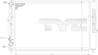 Radiators, Motora dzesēšanas sistēma TYC 702-0011