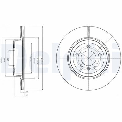 Bremžu diski DELPHI BG4325