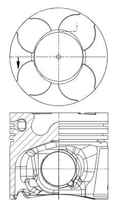 Поршень MAHLE 038 64 00