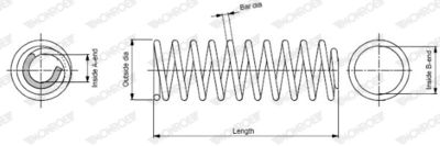 Пружина ходовой части MONROE SP3709