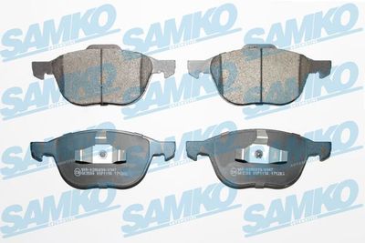 Комплект тормозных колодок, дисковый тормоз SAMKO 5SP1190