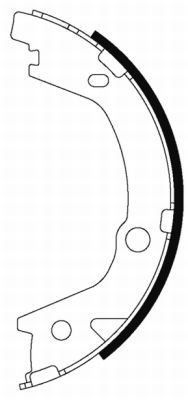 Bremžu loku kompl., Stāvbremze TEXTAR 91070700