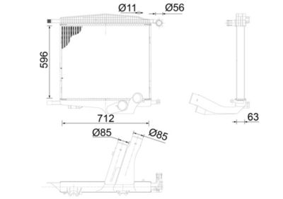 Интеркулер MAHLE CI 104 000S