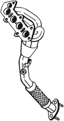 Труба выхлопного газа BOSAL 851-275