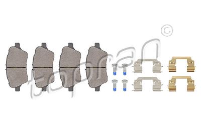 Bremžu uzliku kompl., Disku bremzes TOPRAN 304 403