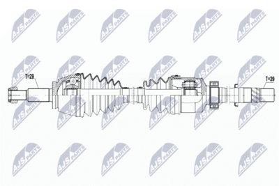 Piedziņas vārpsta NTY NPW-RE-075