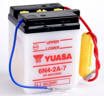 Startera akumulatoru baterija YUASA 6N4-2A-7