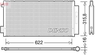 Конденсатор, кондиционер DENSO DCN09044