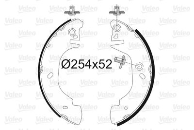 Bremžu loku komplekts VALEO 562637