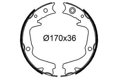 Bremžu loku komplekts VALEO 564274