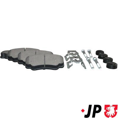 Комплект тормозных колодок, дисковый тормоз JP GROUP 4163700610