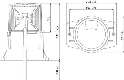 проблесковые опознавательные огни HELLA 2XD 014 959-111