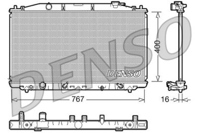 Radiators, Motora dzesēšanas sistēma DENSO DRM40025