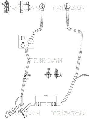 Гидравлический шланг, рулевое управление TRISCAN 8516 11037