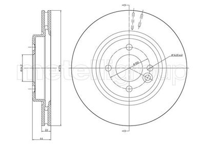 Тормозной диск METELLI 23-0666C