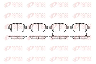 Комплект тормозных колодок, дисковый тормоз REMSA 0971.02