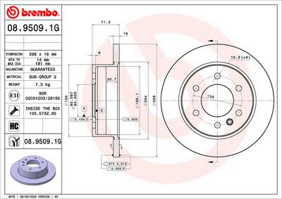 Bremžu komplekts, Disku bremzes BREMBO KT 10 027