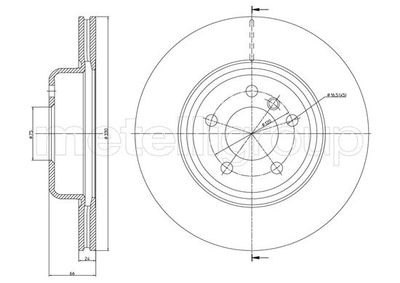 Тормозной диск METELLI 23-1253C