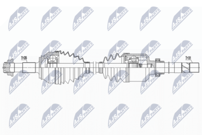 Приводной вал NTY NPW-FT-063