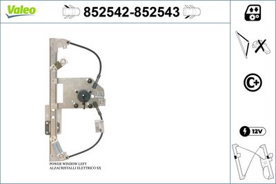 Стеклоподъемник VALEO 852542
