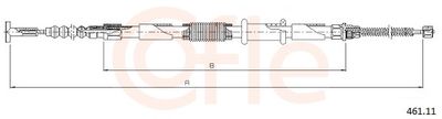 Тросик, cтояночный тормоз COFLE 92.461.11