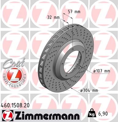 Тормозной диск ZIMMERMANN 460.1508.20