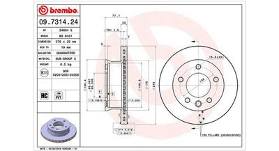 Тормозной диск MAGNETI MARELLI 360406032500