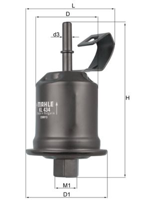 Топливный фильтр MAHLE KL 434
