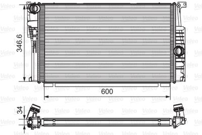 Radiators, Motora dzesēšanas sistēma VALEO 735615