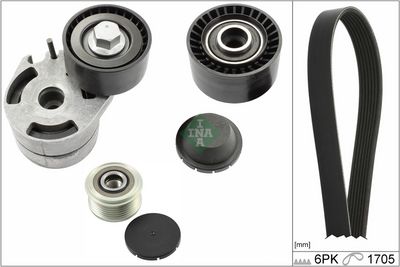 Ķīļrievu siksnu komplekts Schaeffler INA 529 0012 20