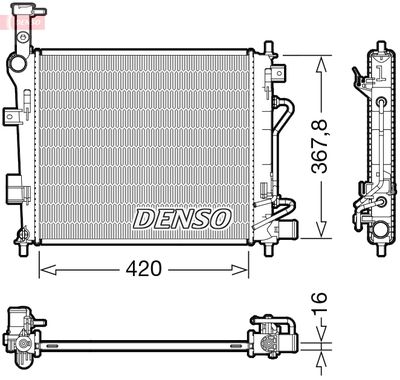 Radiators, Motora dzesēšanas sistēma DENSO DRM43007