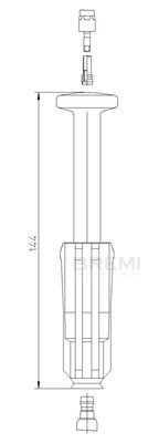 Вилка, свеча зажигания BREMI 13303/2