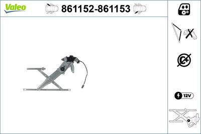 Стеклоподъемник VALEO 861152