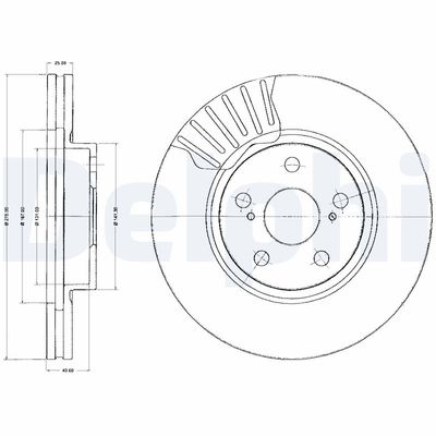 Bremžu diski DELPHI BG2887