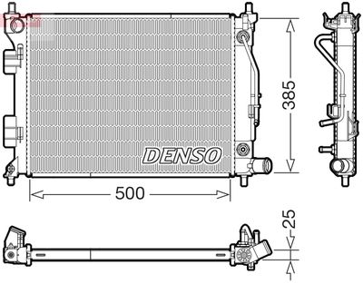 Radiators, Motora dzesēšanas sistēma DENSO DRM41033
