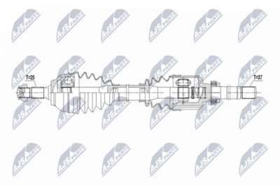 Приводной вал NTY NPW-CT-150