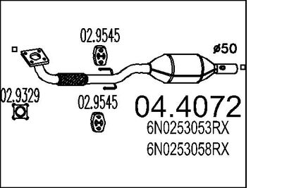 Катализатор MTS 04.4072