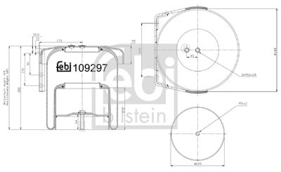 Pneimoatsperes spilvens, Pneimopiekare FEBI BILSTEIN 109297