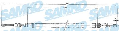 Тросик, cтояночный тормоз SAMKO C0691B
