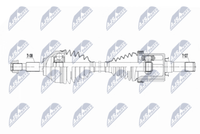półoś napędowa NTY NPW-FR-203