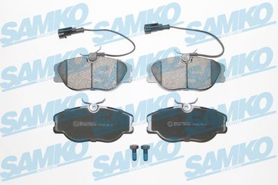 Комплект тормозных колодок, дисковый тормоз SAMKO 5SP286