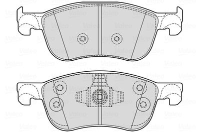 Bremžu uzliku kompl., Disku bremzes VALEO 601756