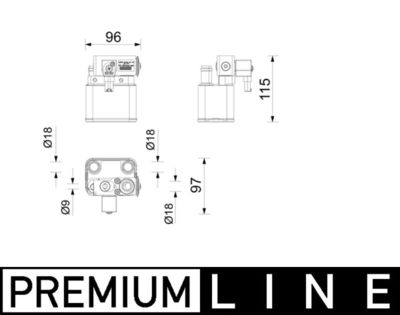 MAHLE ACH2000P Dzesinātājs